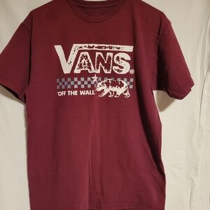 Vans Maroon Graphic T-Shirt